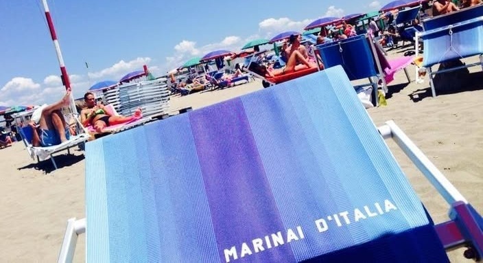 Il bar e gli spazi dello Stabilimento Balneare ANMI di Maccarese